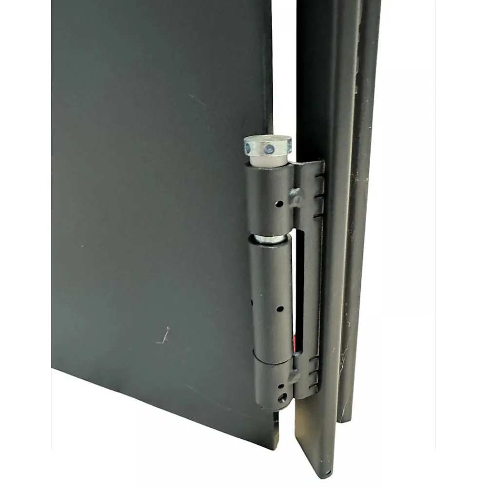 4M Porte De Service<Porte Métallique Industrielle Coupe Feu 1H Réversible L900 H2150 RAL9010 En Applique