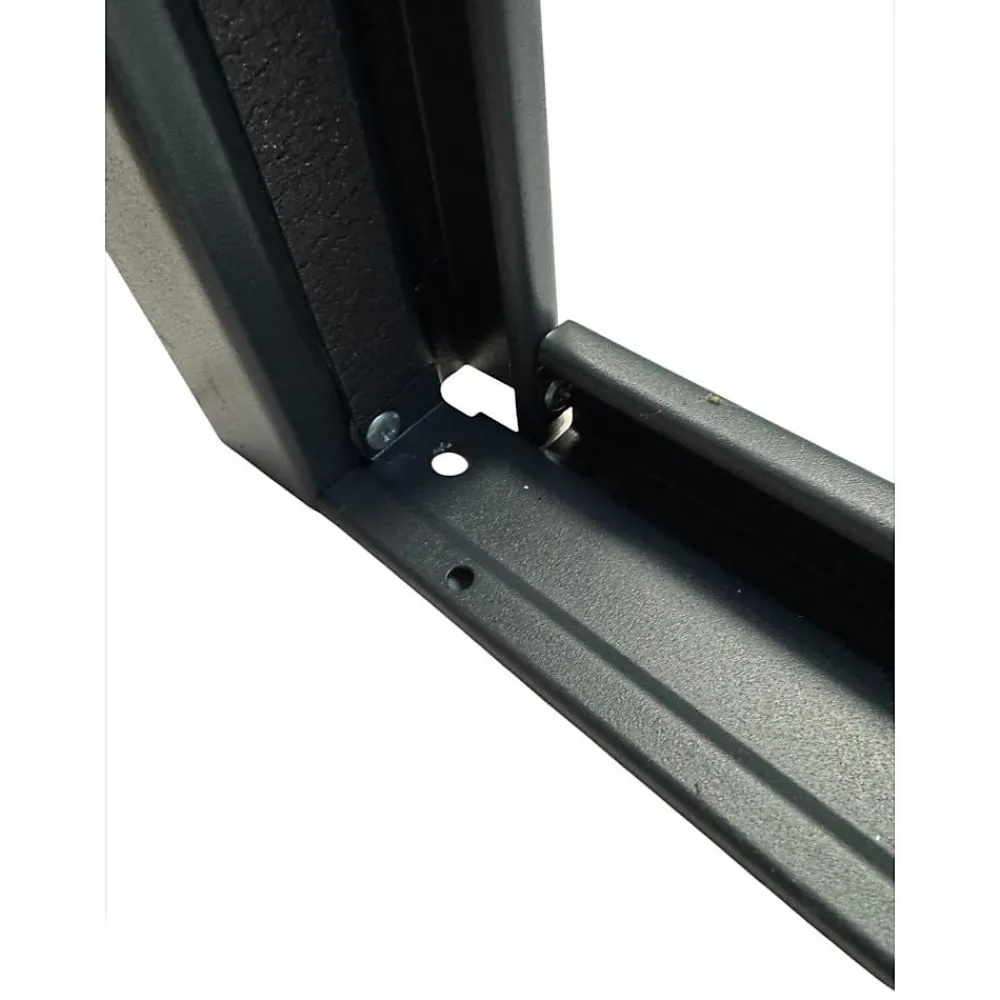 4M Porte De Service<Porte Métallique Industrielle Coupe Feu 1H Réversible L900 H2150 RAL9010 En Applique