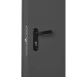 4M Porte De Service<Porte Métallique Industrielle De Service Isolée Réversible L1000 H2050 RAL7016 En Applique