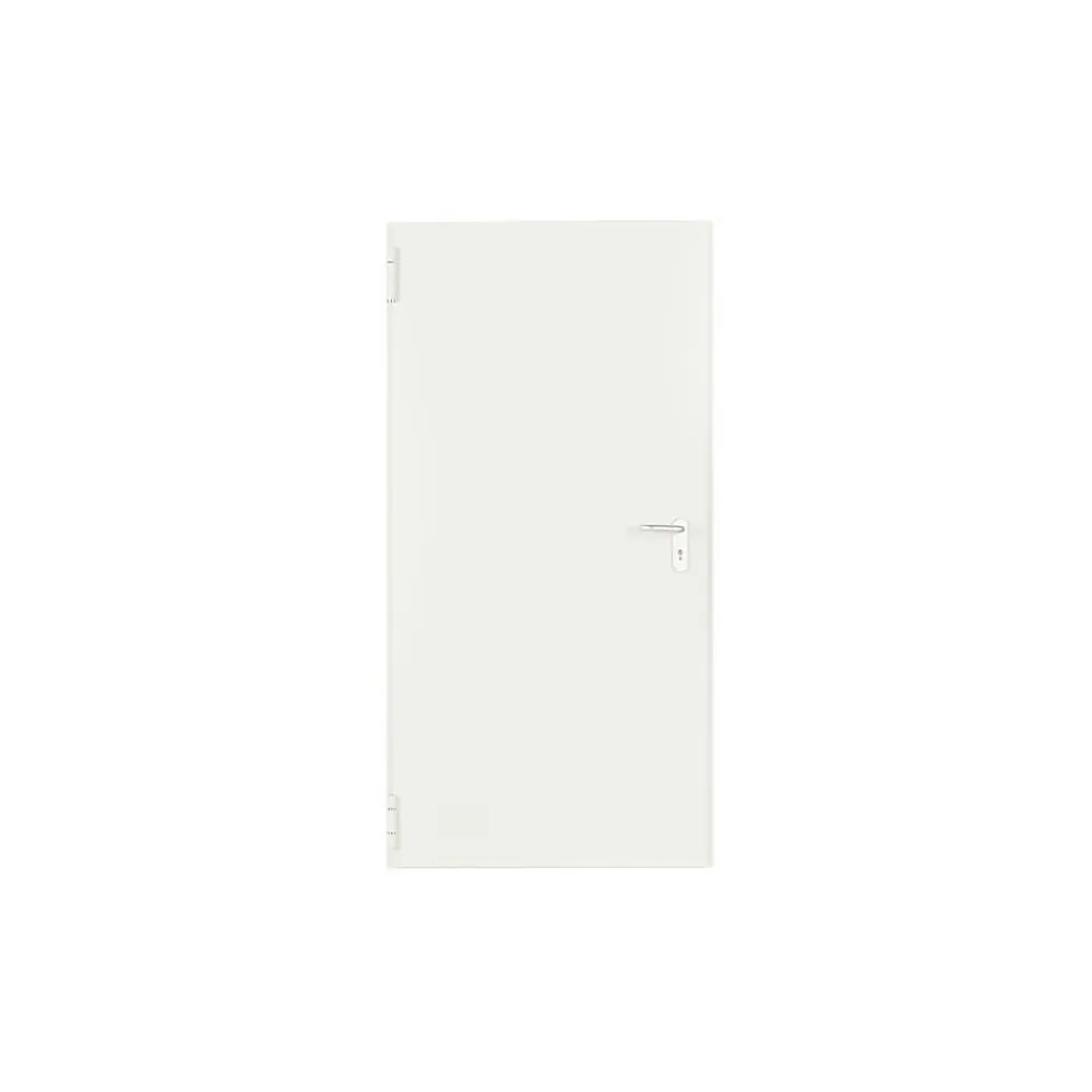 4M Porte Métallique Industrielle Coupe Feu 1H Réversible L1100 H2150 RAL9010 En Applique- Porte De Service