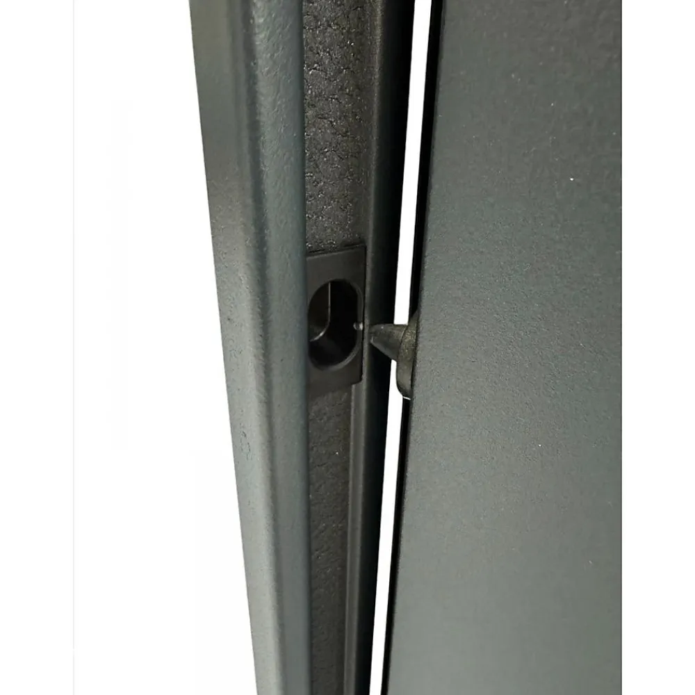 4M Porte Métallique Industrielle Coupe Feu 1H Réversible L1100 H2150 RAL9010 En Applique- Porte De Service