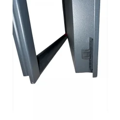 4M Porte Métallique Industrielle Coupe Feu 1H Réversible L1000 H2050 RAL9010 En Applique- Porte De Service