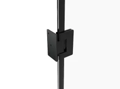 Vente-unique Porte réversible sans bâti en verre trempé - Noir - H204 x L73 cm - SEROTO- Bloc Porte