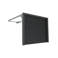 4M Porte Sectionnelle Motorisée StandardLine Linteau 100mm Lisse Gris Ral 7016 L3000xH2250- Porte De Garage Enroulable