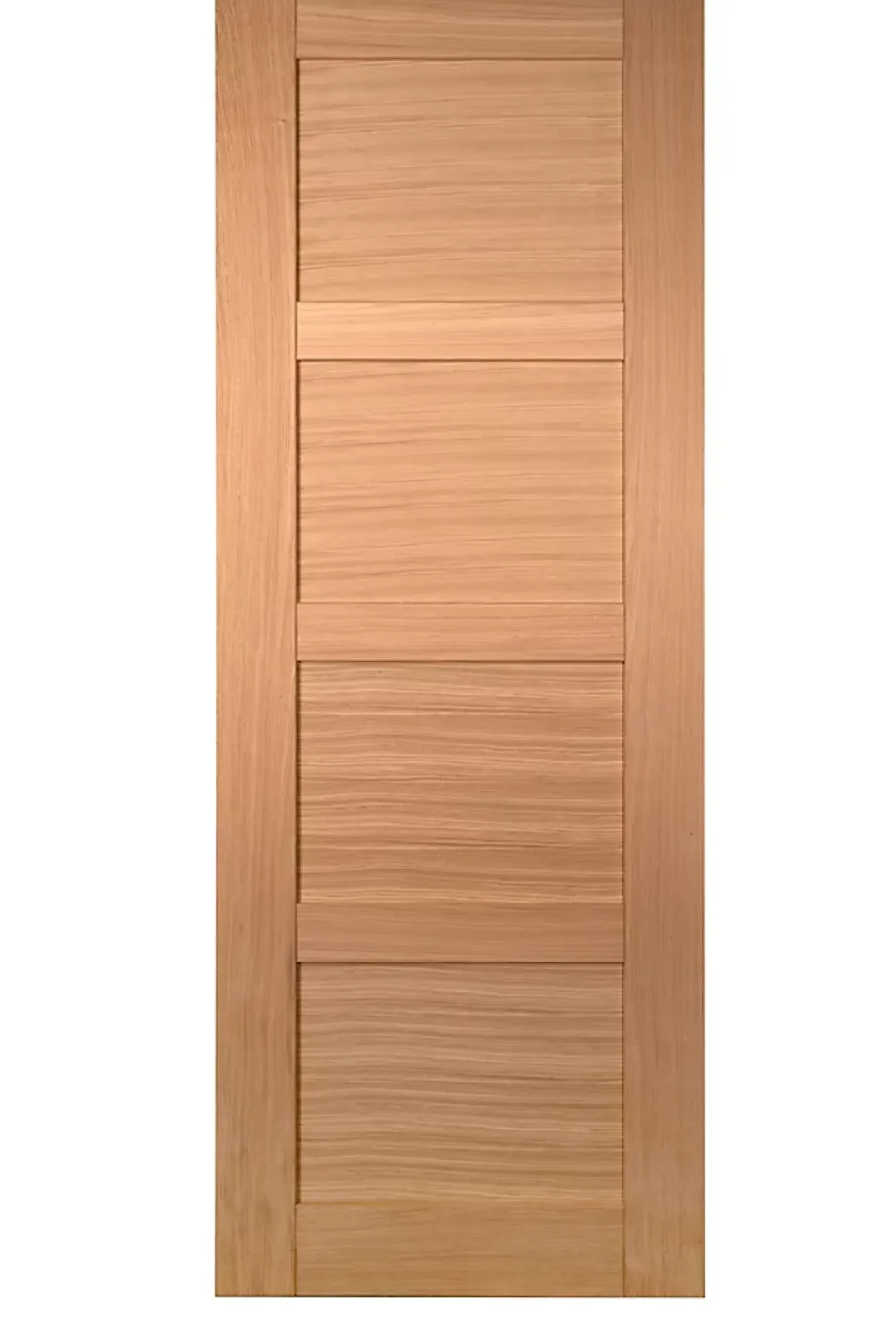 Lynporte Porte seule 4 Panneaux CETUS bois chêne européen 2040 x 830- Porte Nue