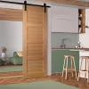 Lynporte Porte Nue<Porte seule 4 Panneaux CETUS bois chêne européen 2040 x 730