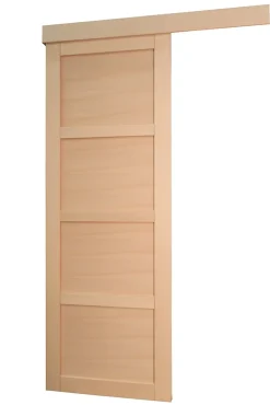 Lynporte Porte Nue<Porte seule 4 Panneaux NOVA2 bois hêtre 2040 x 830