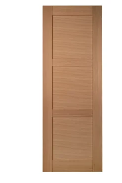 Lynporte Porte seule 3 Panneaux URSA bois chêne européen 2040 x 830- Porte Nue