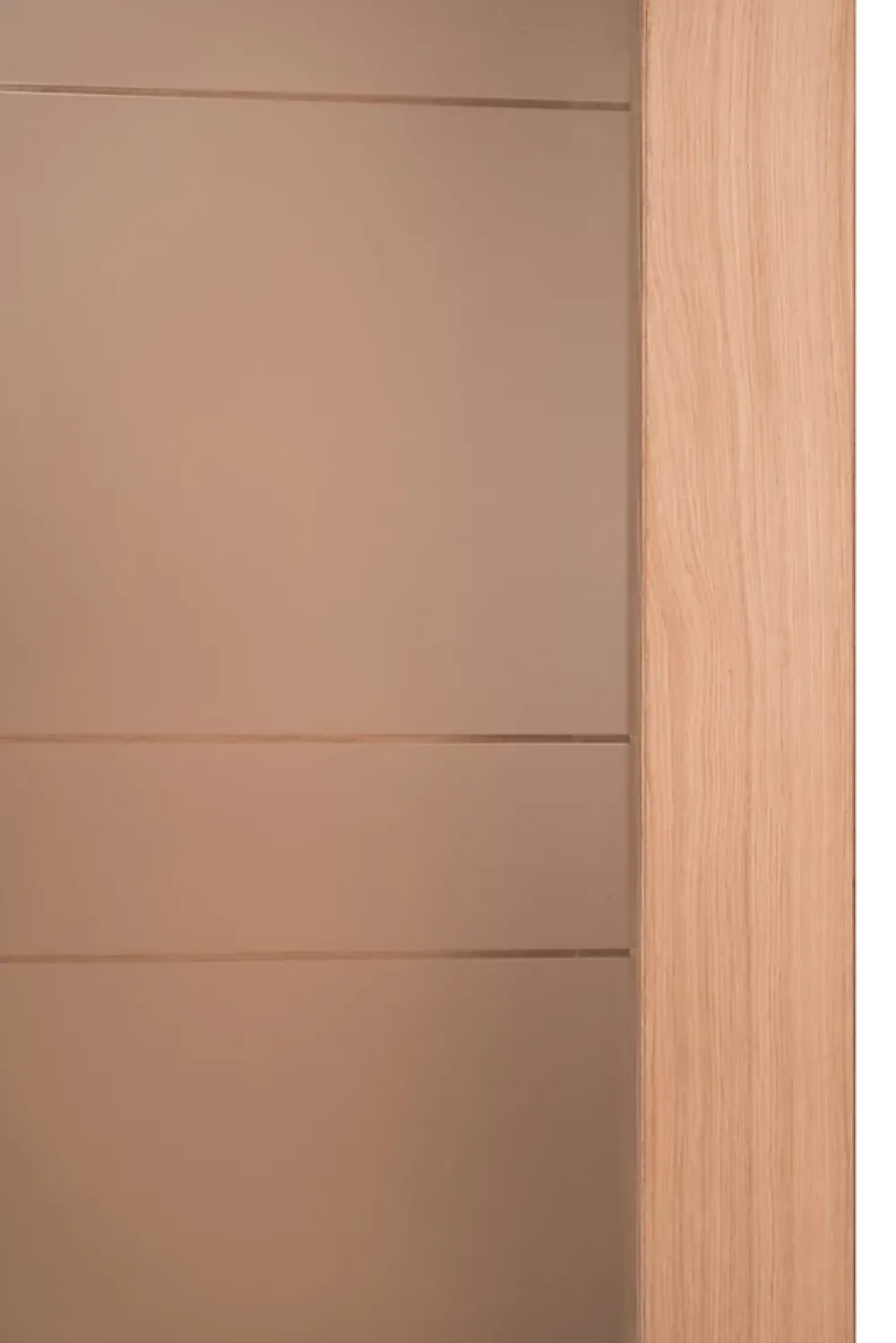 Lynporte Porte Nue<Porte seule 1 Vitrage CASSIOPEIA bois chêne européen 2040 x 830