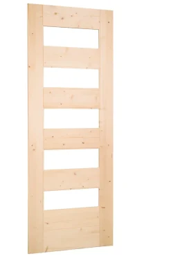 Lynporte Porte Nue<Porte seule 5 Vitrages HORIZON bois épicéa 2040 x 830