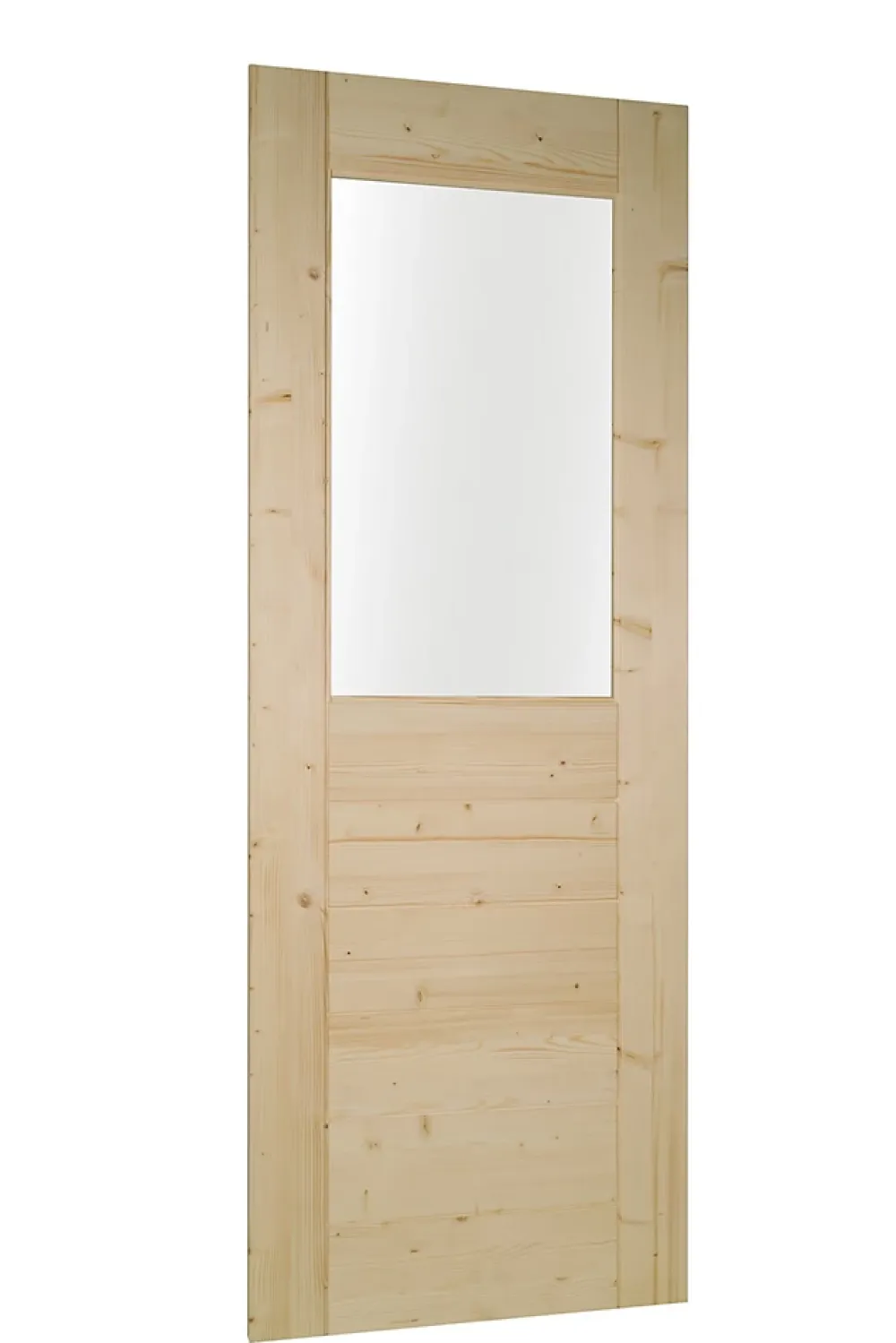 Lynporte Porte Nue<Porte seule bois épicéa HORIZON 1 vitrage 730