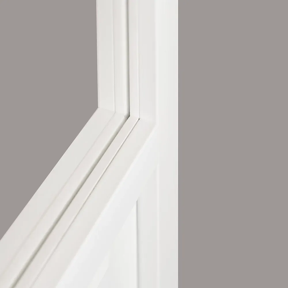 Porte Nue<Porte seule en aluminium 3 carreaux vitrés transparents 73 coloris blanc H.204 x l.73cm
