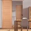 Lynporte Porte seule isoplane 1 Panneau CASSIOPEIA bois chêne européen 2040 x 830- Porte Nue