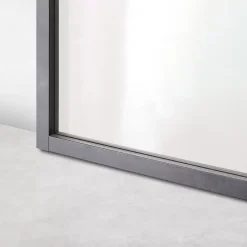 Porte Nue<Porte seule Loft 4 carreaux vitrés transparents, coloris noir mat H.204 x l.83cm