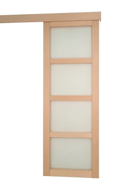 Lynporte Porte Nue<Porte seule NOVA2 4 Vitrages bois hêtre 2040 x 730