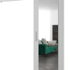 Abiks Meble Porte Coulissante<Portes coulissantes Salwador II 90x204 cm (Blanc / Blanc / Argent)
