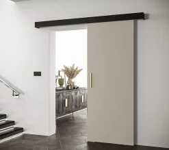 Abiks Meble Portes coulissantes Salwador I 80x204 cm (Cachemire / Noir / Or)- Porte Coulissante