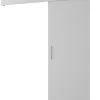 Abiks Meble Portes coulissantes Salwador I 70x204 cm (Blanc / Blanc / Argent)- Porte Coulissante