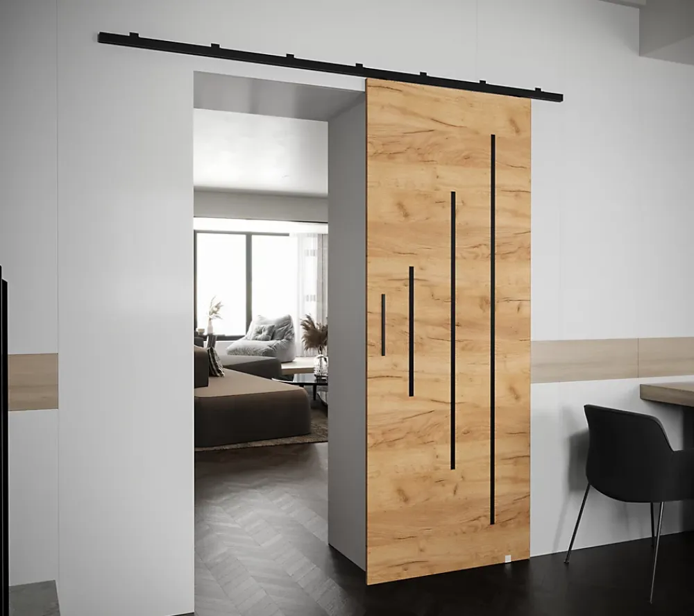 Abiks Meble Porte Coulissante<Portes coulissantes Zonda Y 80x204 cm (Chêne Craft)