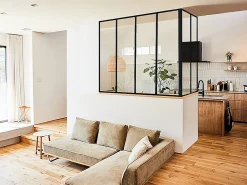 Vente-unique Verrière<Poteau d'angle pour verrière atelier en aluminium thermolaqué 130 cm noir - BAYVIEW