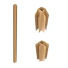 Vente-unique Verrière<Poteau d'angle pour verrière atelier en aluminium thermolaqué 130 cm naturel clair - BAYVIEW
