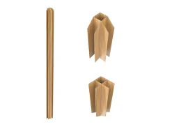 Vente-unique Verrière<Poteau d'angle pour verrière atelier en aluminium thermolaqué 130 cm naturel clair - BAYVIEW
