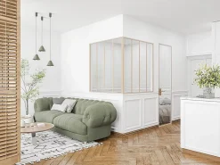 Vente-unique Verrière<Poteau d'angle pour verrière atelier en aluminium thermolaqué 130 cm naturel clair - BAYVIEW