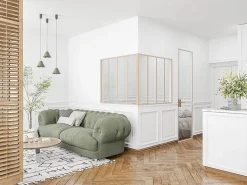 Vente-unique Verrière<Poteau d'angle pour verrière atelier en aluminium thermolaqué 105 cm naturel clair - BAYVIEW