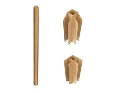 Vente-unique Verrière<Poteau d'angle pour verrière atelier en aluminium thermolaqué 105 cm naturel clair - BAYVIEW