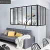 Verrière<Poteau d'angle thermolaqué coloris noir sablé H.130 cm