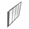 Vente-unique Verrière<Poteau de terminaison pour verrière en aluminium thermolaqué - H130 cm - Noir - BAYVIEW