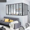 Verrière<Poteau de terminaisonen aluminium coloris noir sablé H.130cm