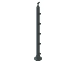 Sogem Garde-Corps, Balustrade<Poteau garde-corps pose à plat anthracite ral 7020