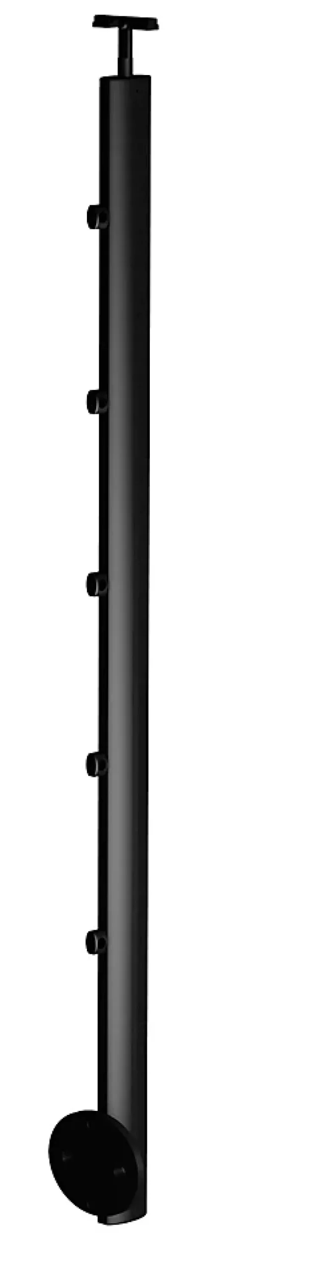 Kordo Poteau garde-corps pose latérale Prestio ral 9005- Garde-Corps, Balustrade
