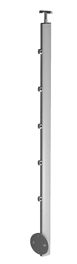 Kordo Garde-Corps, Balustrade<Poteau garde-corps pose latérale Prestio ral 9006