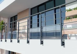 Alumin'home Garde-Corps, Balustrade<Poteau latéral pour garde corps Oxalis gris