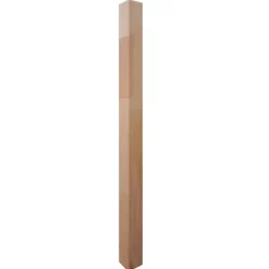 Fortia Poteau pour balustrade Locri en bois brut hêtre- Garde-Corps, Balustrade