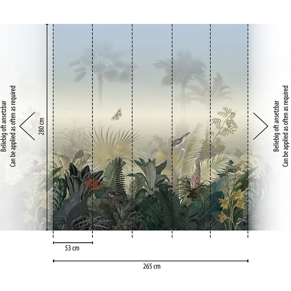 Profhome 392701-GU Papier peint photo lisse mat 2,65 m x 2,8 m- Papier Peint Panoramique