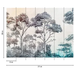 Profhome Papier Peint Panoramique<399021-GU Papier peint photo lisse mat 3,71 m x 2,8 m