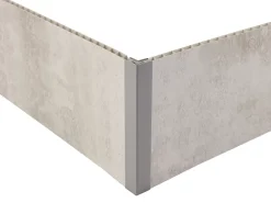 Grosfillex Lambris Mural<Profil d'angle de finition clipsable 5/8 mm gris