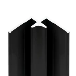 Schulte Panneau Mural De Salle De Bains<Profilé d'angle intérieur H.255 x 2,3 cm, aluminium, noir mat, Deco Design