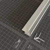 Tecnoprofils Lambris Mural<Profil d'Angle PVC Alimentaire 8 mm - Longueur 2.60 m - Blanc