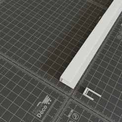 Tecnoprofils Lambris Mural<Profil d'Arrêt PVC Clipsable 8 mm - Longueur 2.60 m - Blanc