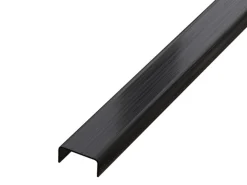 Ilcom Profilé Carrelage<Profilé décoratif C en acier inoxydable pour carrelage Noir satiné - 40 mm x 2440 mm x 0,65 ep.