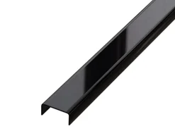 Ilcom Profilé Carrelage<Profilé décoratif C en acier inoxydable pour carrelage Noir poli - 40 mm x 2440 mm x 0,65 ep.