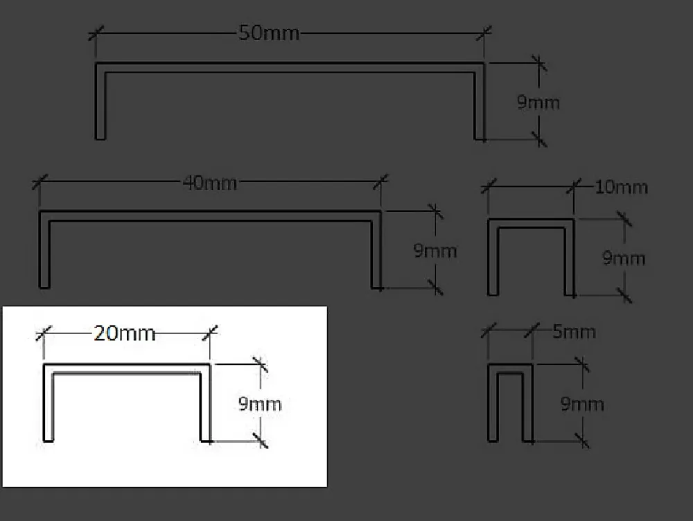 Ilcom Profilé décoratif C en acier inoxydable pour carrelage Or satiné - 20 mm x 2440 mm x 0,65 ep.- Profilé Carrelage