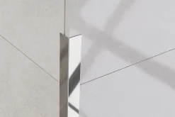 Ilcom Profilé Carrelage<Profilé décoratif L Angle extérieur en acier inoxydable 30 mm x 30 mm x 2700 mm - argent poli
