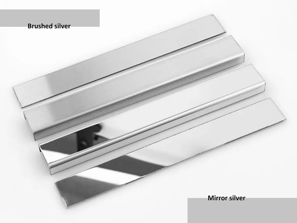 Ilcom Profilé Carrelage<Profilé décoratif L Angle extérieur en acier inoxydable 30 mm x 30 mm x 2700 mm - argent poli