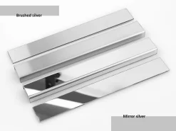 Ilcom Profilé Carrelage<Profilé décoratif Li Angle intérieur en acier inoxydable 30 mm x 30 mm x 2700 mm - argent poli