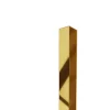 Ilcom Profilé décoratif Li Angle intérieur en acier inoxydable 30 mm x 30 mm x 2700 mm - or poli- Profilé Carrelage